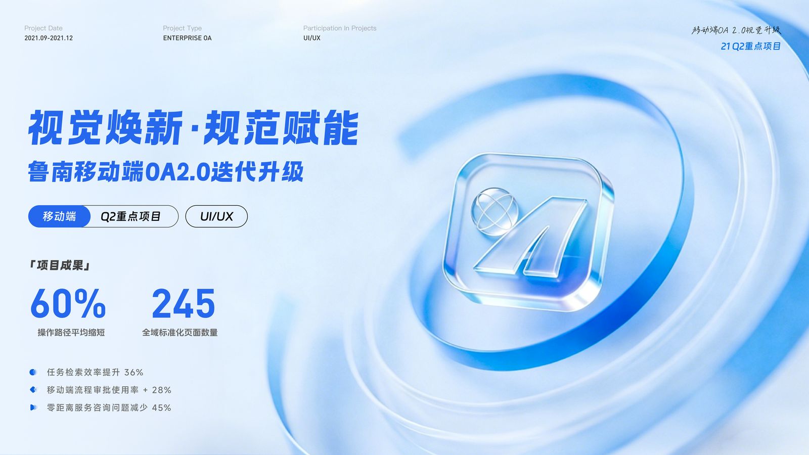 鲁南 OA 2.0 案例首页